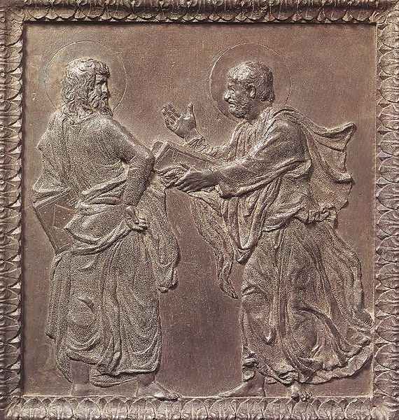 Panel of the door with the Apostles by Donatello