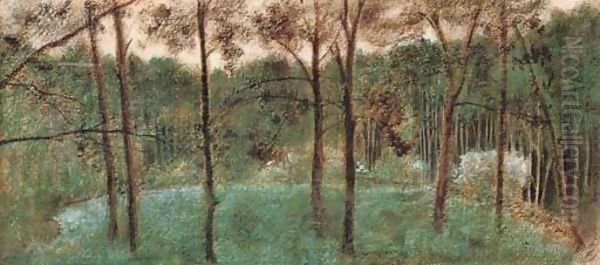 In a Wood (A Landscape) by Sir Edward Coley Burne-Jones