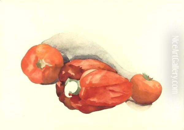 Pepper And Tomatoes by Charles Demuth