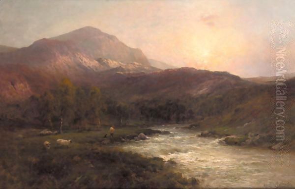 The Pass Of Leney, Callander by Alfred de Breanski