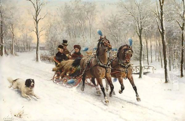 A Riding Tour In The Snow by Otto Eerelman