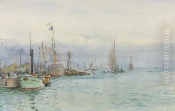 The Harbor, Copenhagen by William Lionel Wyllie