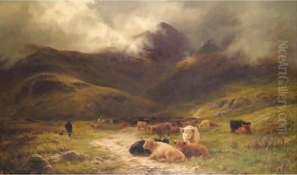 At The Head Of Glen Etive by Louis Bosworth Hurt