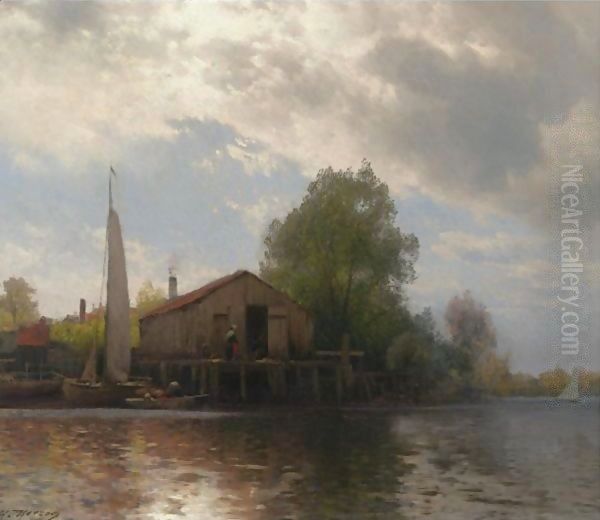 Fishing Shack, Chesapeake Bay by Herman Herzog