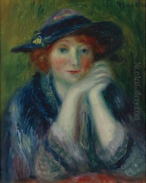 Portrait Study Of An Artist's Model by William Glackens