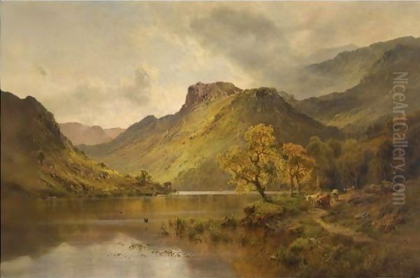 The Gwynant Valley, North Wales by Alfred de Breanski