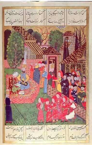 A Janissary officer recruiting devsirme for Sultan Suleyman I (1495-1566) by Beg Ali Amir