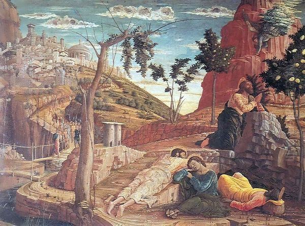 San Zeno Altarpiece Agony in the Garden by Andrea Mantegna