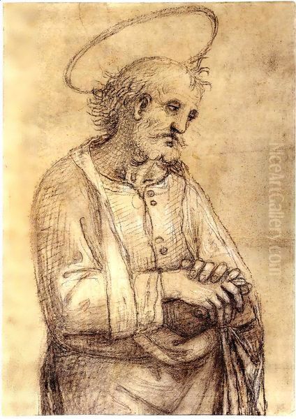 Study of a Male Saint by Giannicola di Paolo