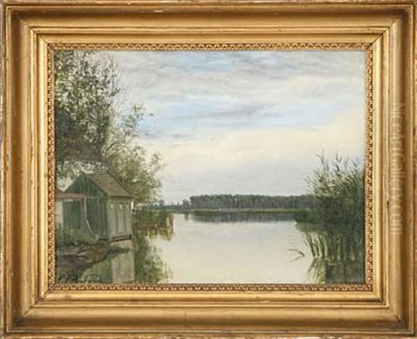 Scenery From A Lake by Carl Frederik Peder Aagaard