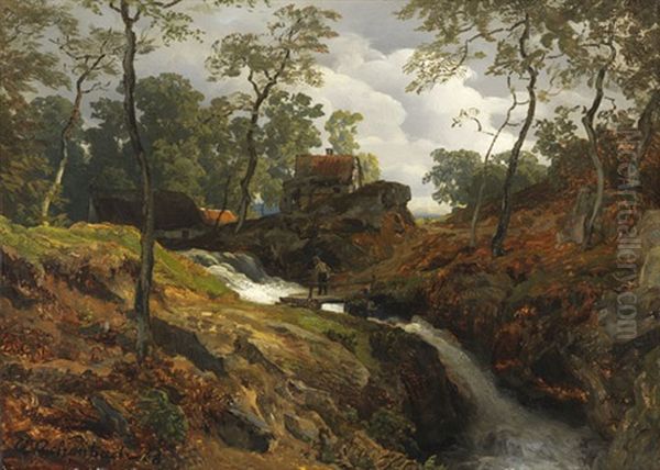 Am Wildbach by Andreas Achenbach