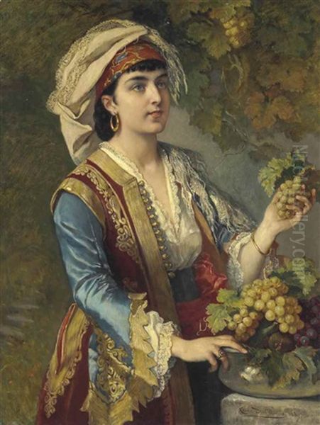 En Automne by Cesare Felix Georges dell' Acqua