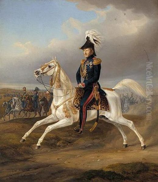 Konig Wilhelm I Von Wurttemburg Hoch Zu Ross (king William I Of Wurttemburg On Horseback) by Albrecht Adam