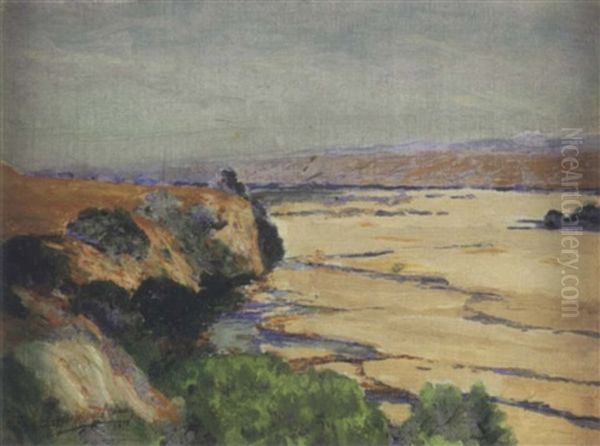 Riverbed In Drought by Charles Partridge Adams