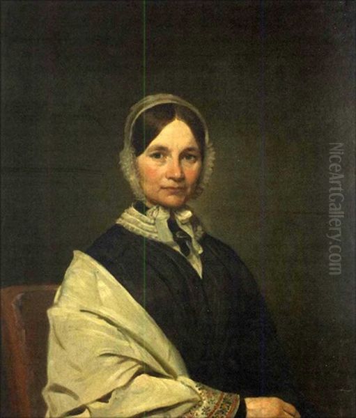 Portrait Of Amelia Grant Deblois by Francis Alexander