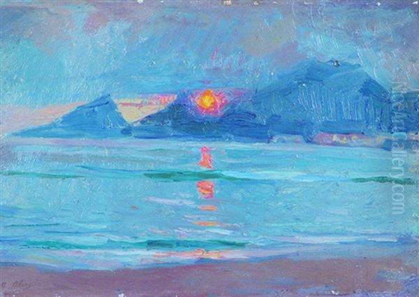 Crepusculo En La Playa De Ipanema by Antonio Alice