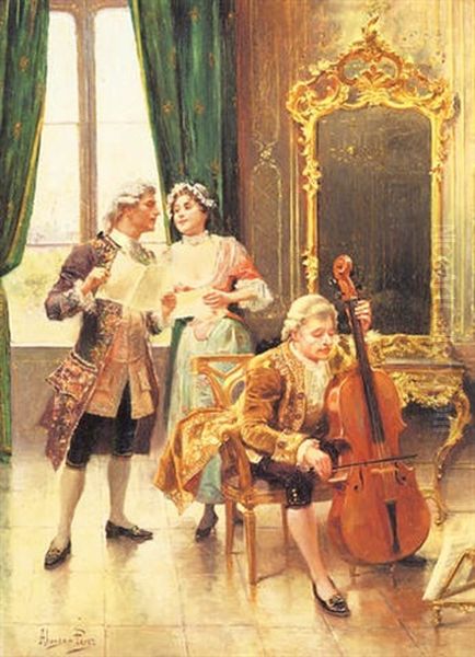 The Music Recital by Mariano Alonso Perez