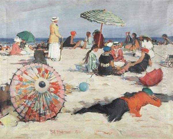 Beach At Gloucester by Ruth A. (Temple) Anderson