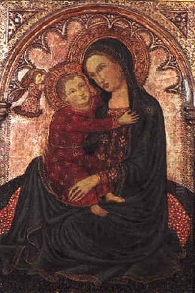 The Madonna Of Humility by  Andrea Vanni