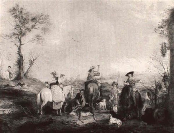 The Hunting Party by George Henry Andrews