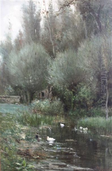 L'etang Aux Canards by Adolphe Appian