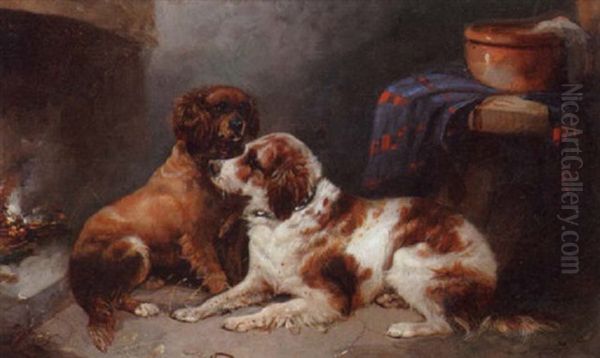 Interior With Two Dogs by George Armfield