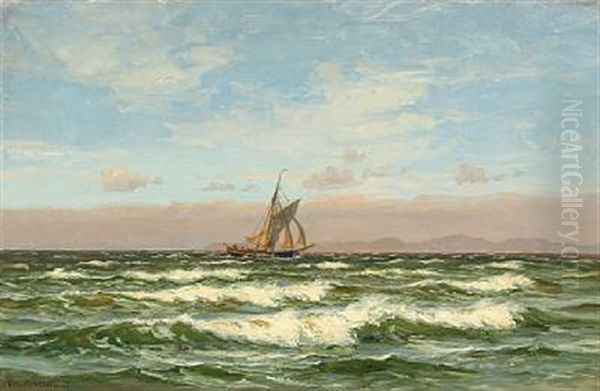 Seascape by Vilhelm Karl Ferdinand Arnesen