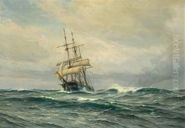 Seascape by Vilhelm Karl Ferdinand Arnesen