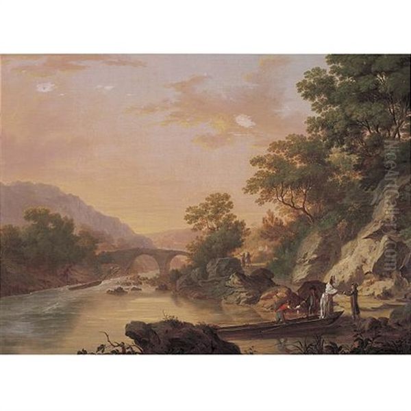 View Of Killarney With The Passage To The Upper Lake by William Ashford