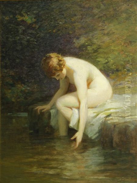 Arethusa Oil Painting - William Jacob Baer