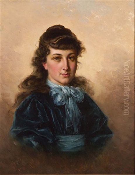 Portrait Of A Girl by Ladislaus Bakalowicz