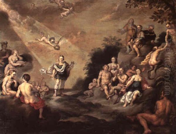 Orpheus Singing To The Gods On Olympus by Hendrik van Balen the Elder