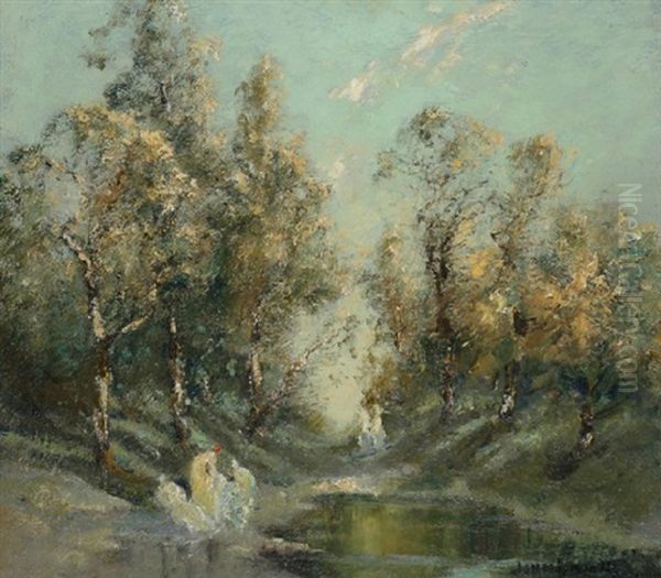 Idyll Evening Light by John Banks