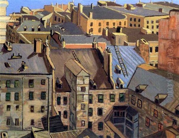 Roof Tops, Quebec City by Sir Frederick Grant Banting