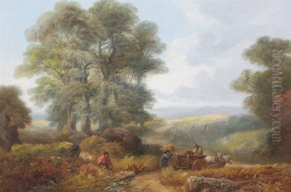 Figures In Landscape by Joseph Barker