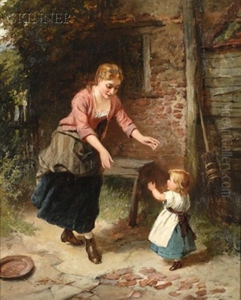 Playing With Baby by Edward Charles Barnes