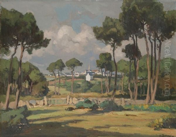 Paysage De Bretagne by Henri Alphonse Barnoin