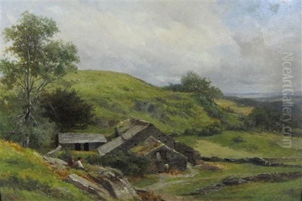 Farm Cottage Near Budel Wyddan by David Bates