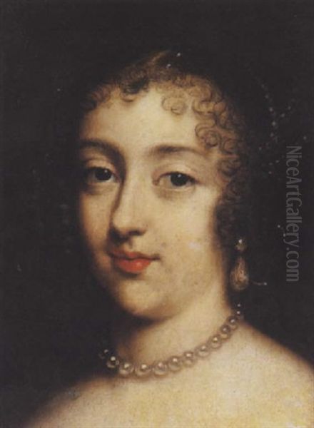 Portrait De La Marquise De Sevigne (?) by Charles Beaubrun