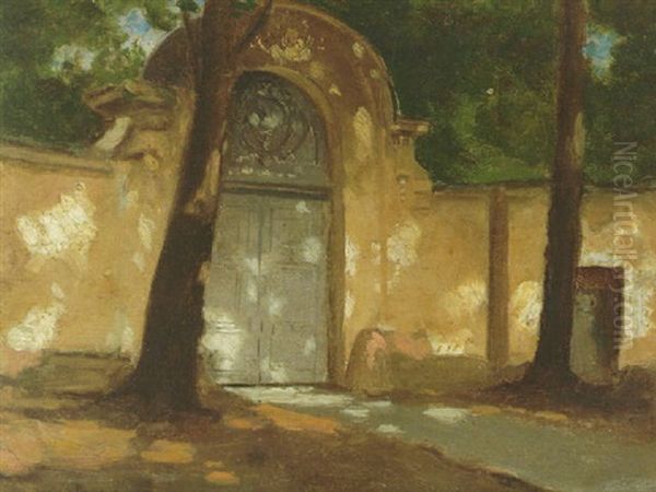 Sun Dappled Gate by James Carroll Beckwith