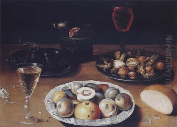 Nature Morte Aux Peches by Osias Beert the Younger