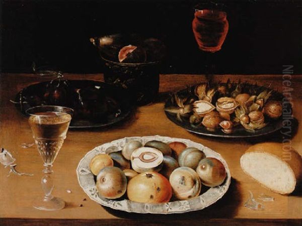 Nature Morte Aux Peches by Osias Beert the Younger