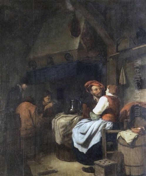 Interieur De Taverne by Cornelis Pietersz Bega