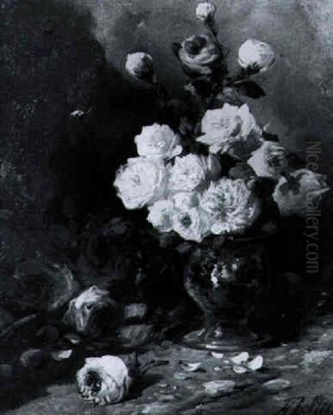 Rosen In Vase by Hubert Bellis