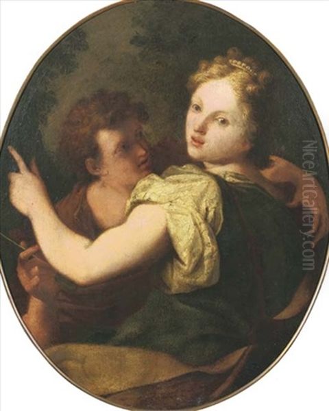 Angelica And Medoro by Antonio Bellucci