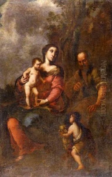 La Sainte Famille Avec Le Petit Saint Jean Baptiste by Agostino Beltrano