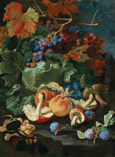 A Pair Of Still Lifes by Christian Berentz