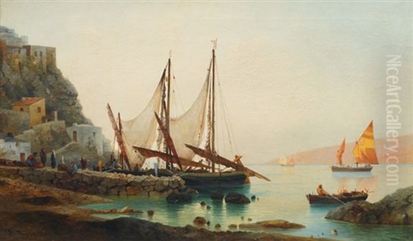 Small Italian Fishing Port by Albert Soult Berg