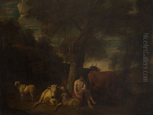 Resting Shepherd by Dirk van Bergen