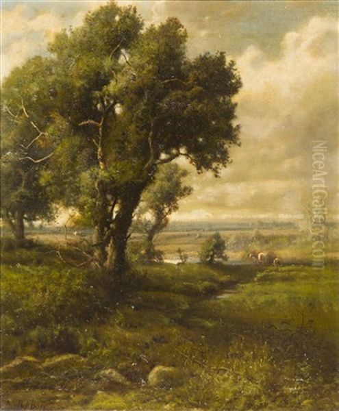 Landscape With Cattle by Patrick Vincent Berry